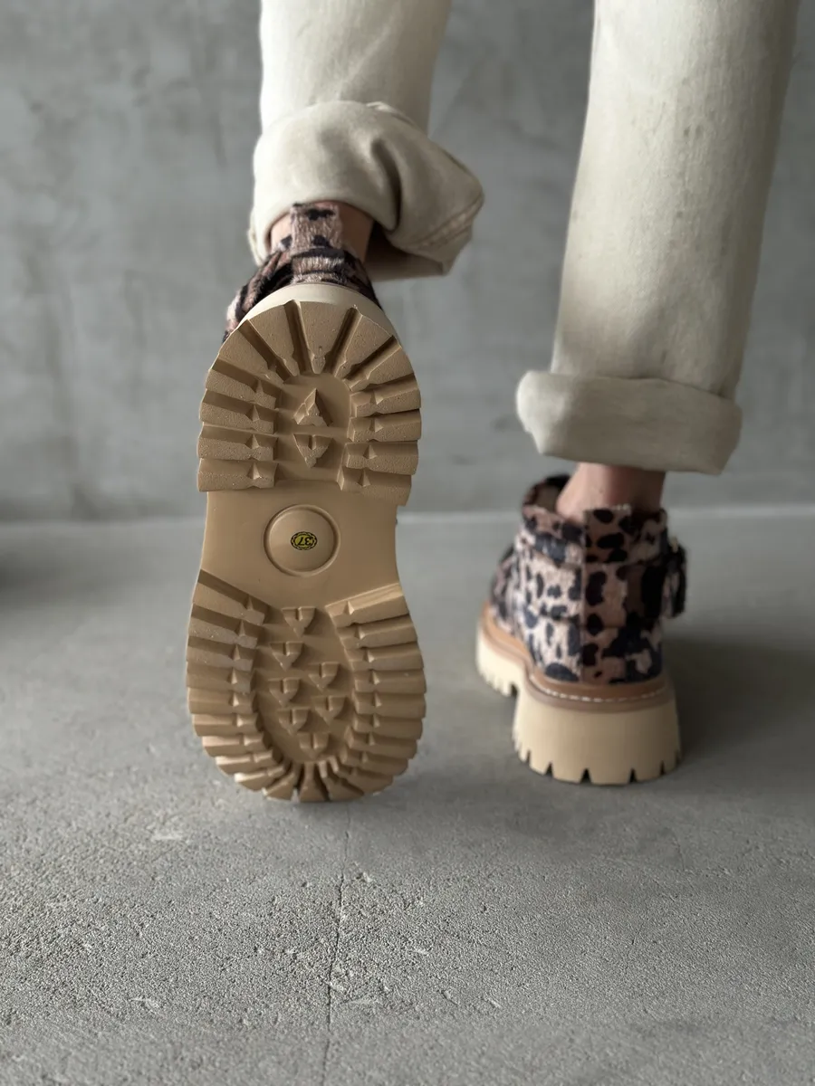 Ботинки женские экомех шерсть