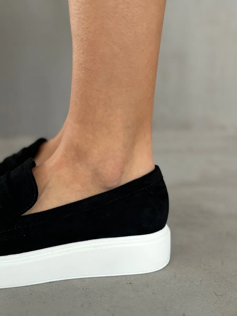 Лоферы женские текстиль