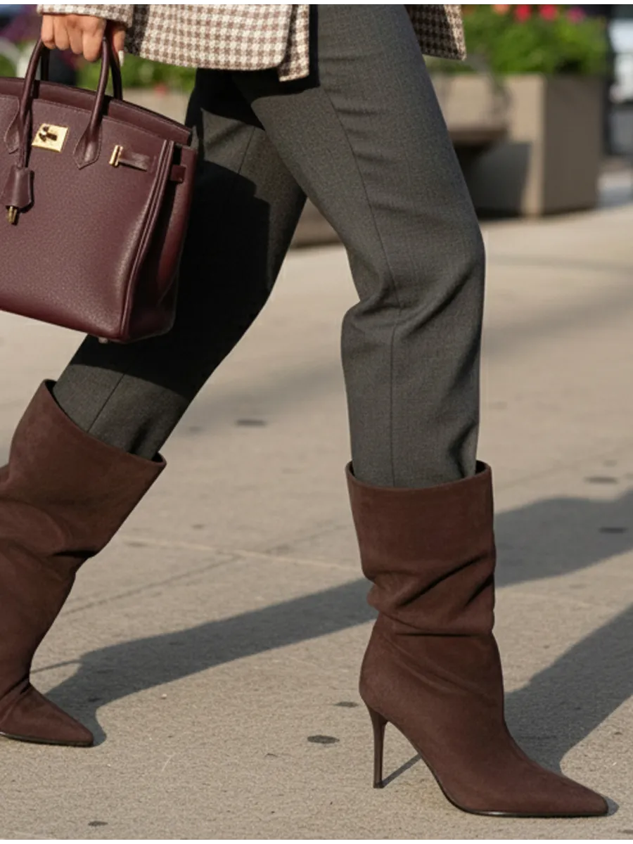 Сапоги женские текстиль