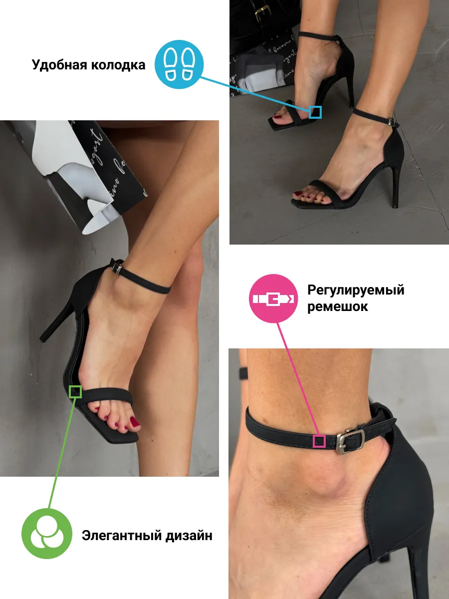 Босоножки женские экокожа