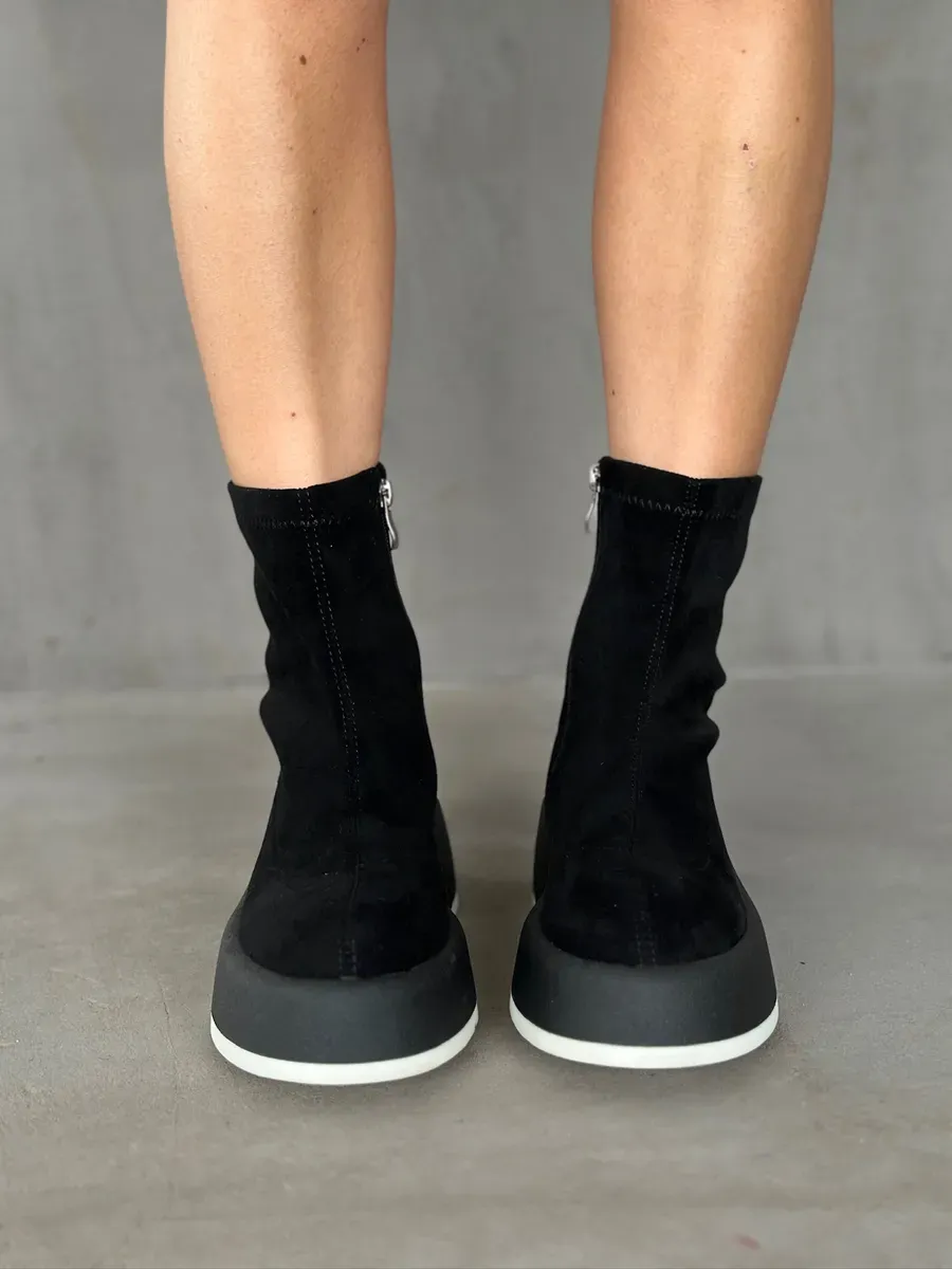 Ботинки женские экозамша