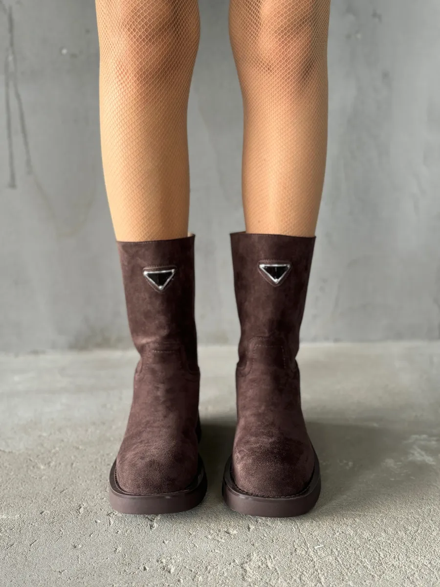 Ботинки женские текстиль шерсть