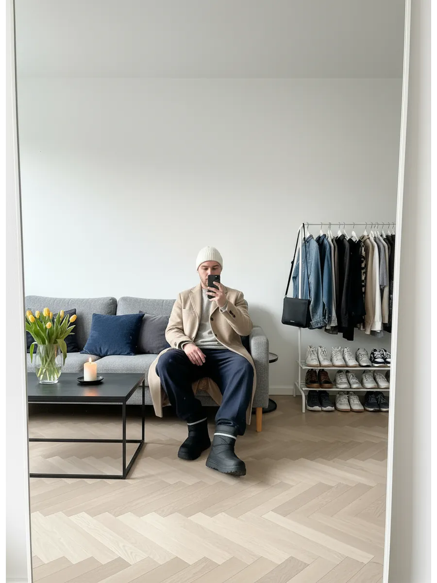 Дутики мужские зимние короткие