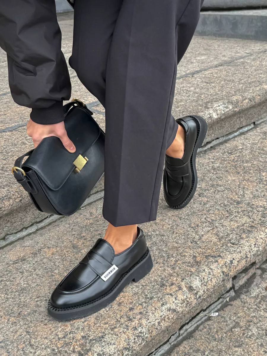 Лоферы женские экококожа