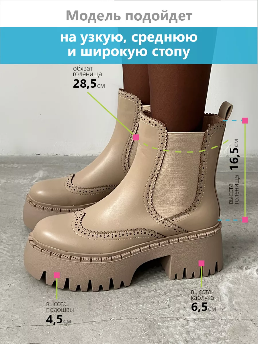 Ботинки женские экокожа