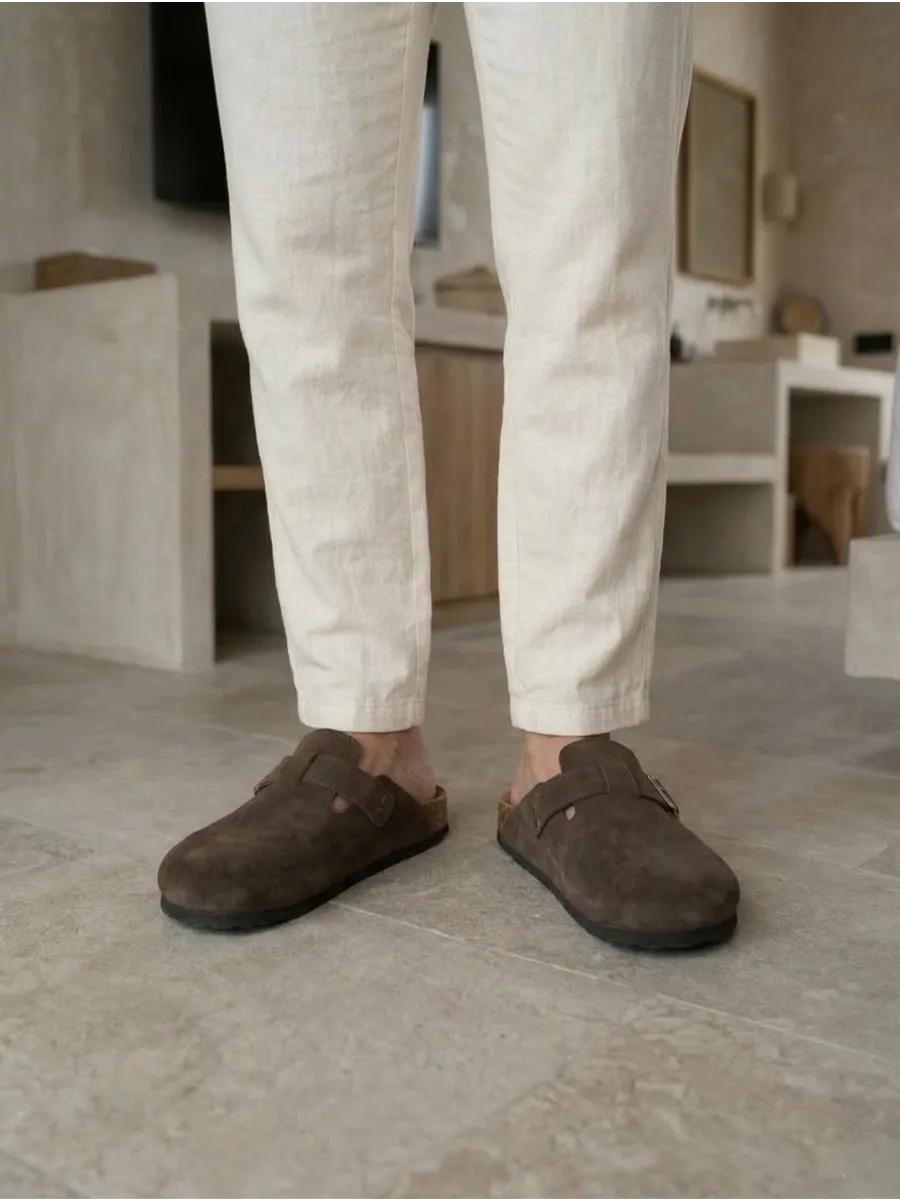 Летние шлепанцы мужские биркенштоки на платформе