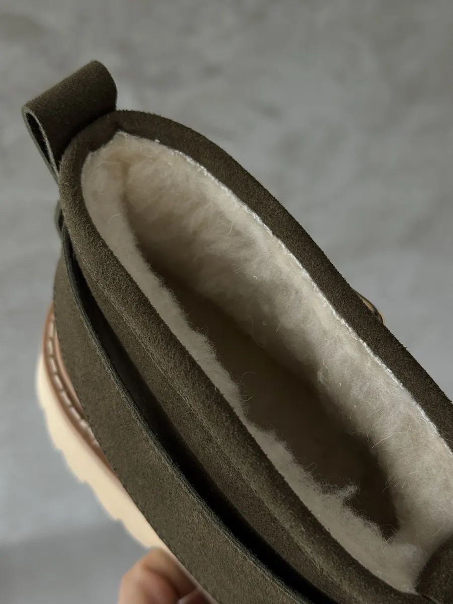 Ботинки женские натуральная замша шерсть