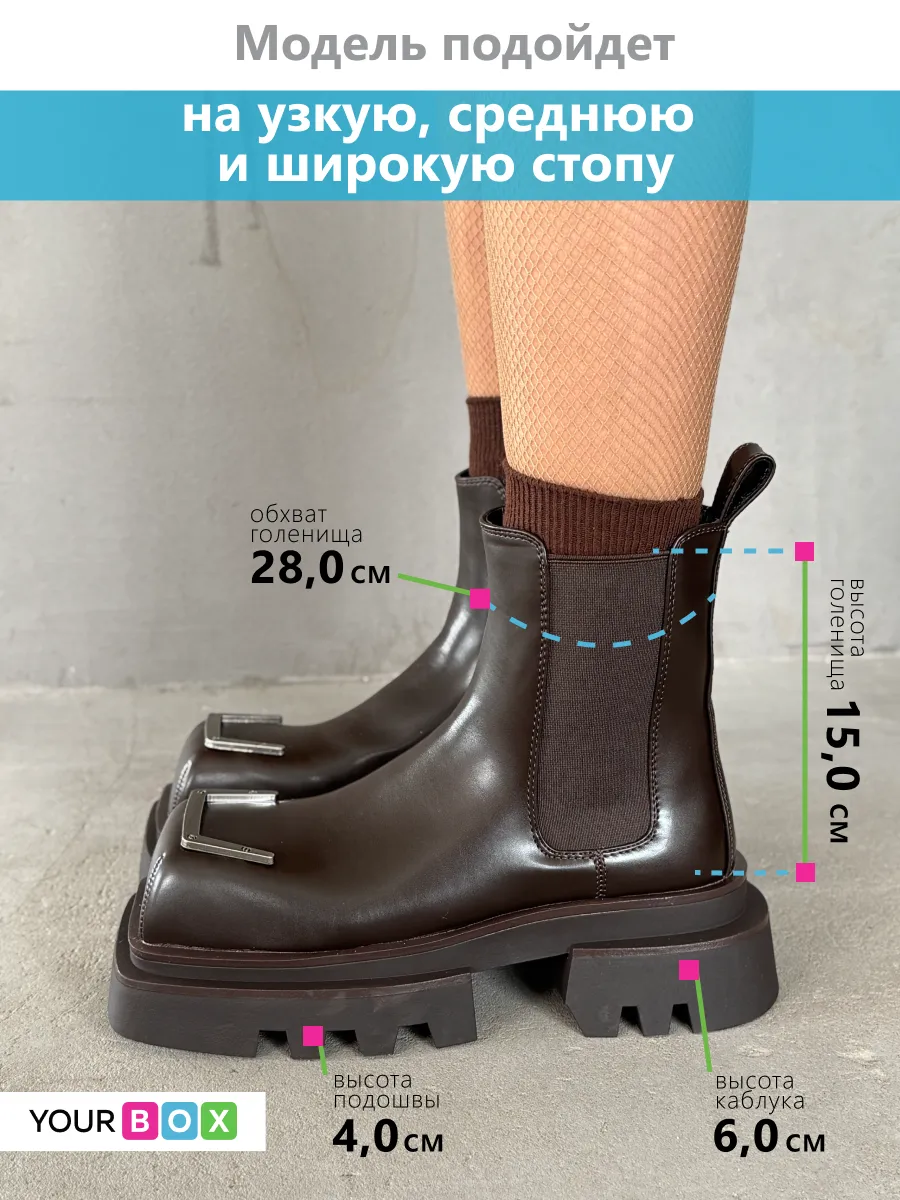 Ботинки женские экокожа