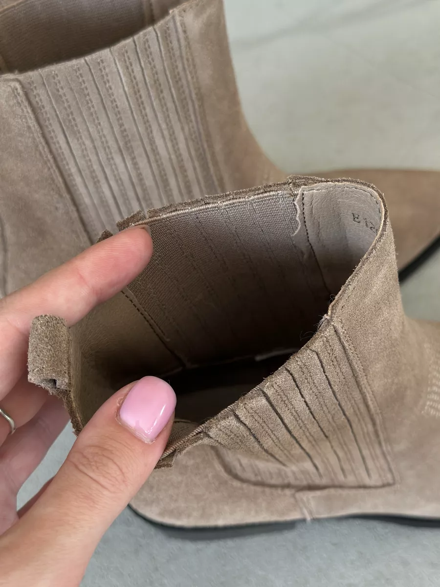 Казаки женские натуральная замша