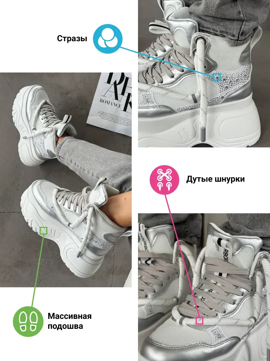 Ботинки женские экокожа