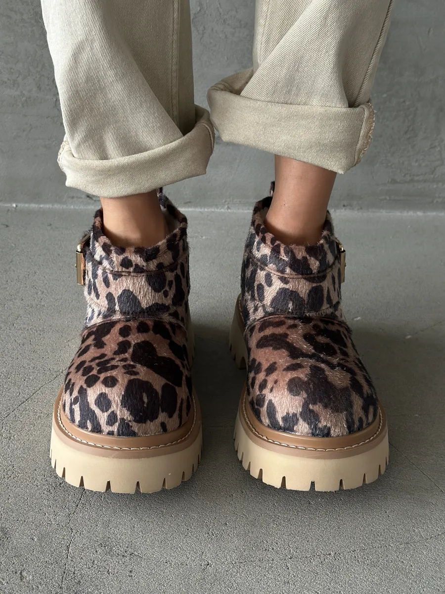 Ботинки женские экомех шерсть