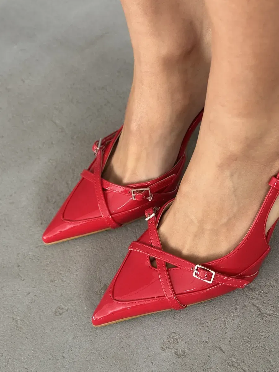 Туфли женские экокожа лак