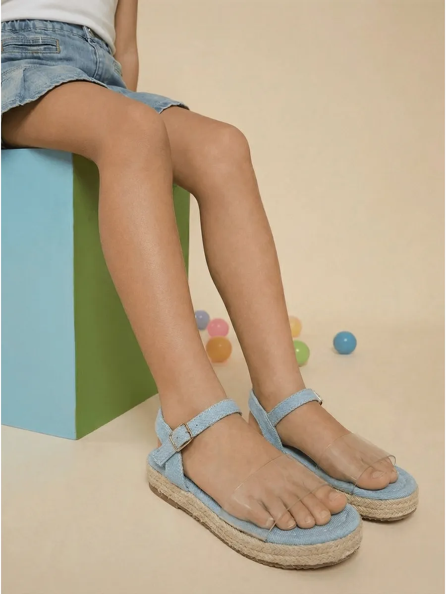 Летние босоножки подростковые на танкетке