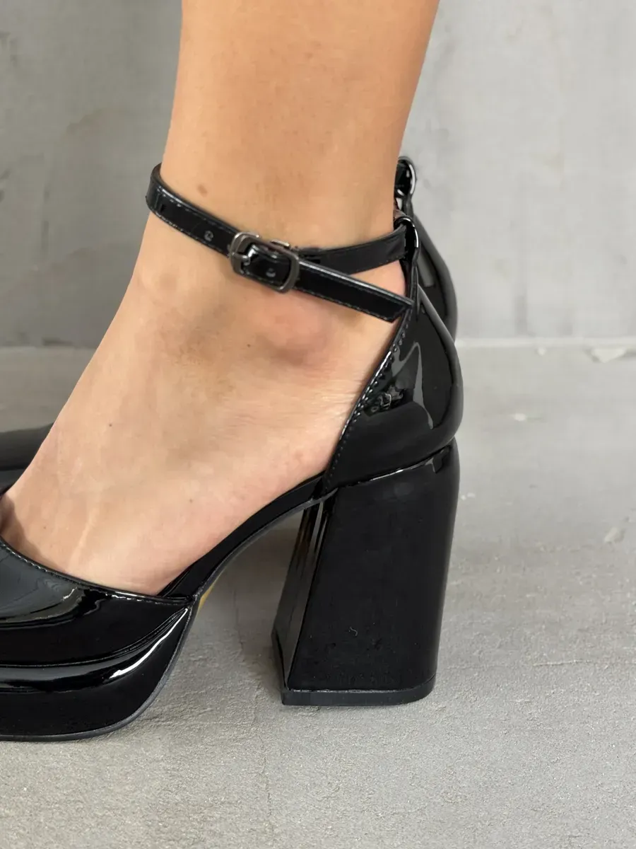 Туфли женские экокожа лак