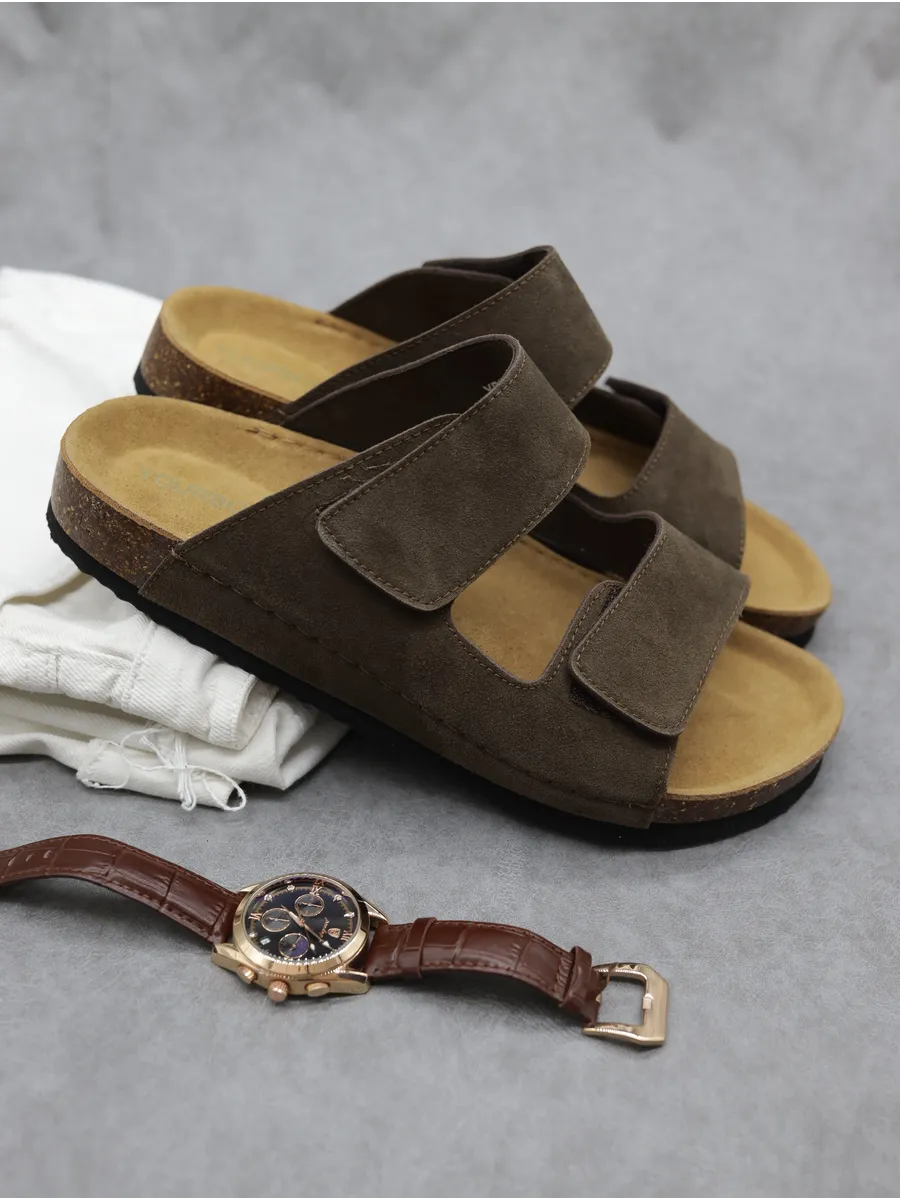 Летние шлепанцы мужские биркенштоки на платформе