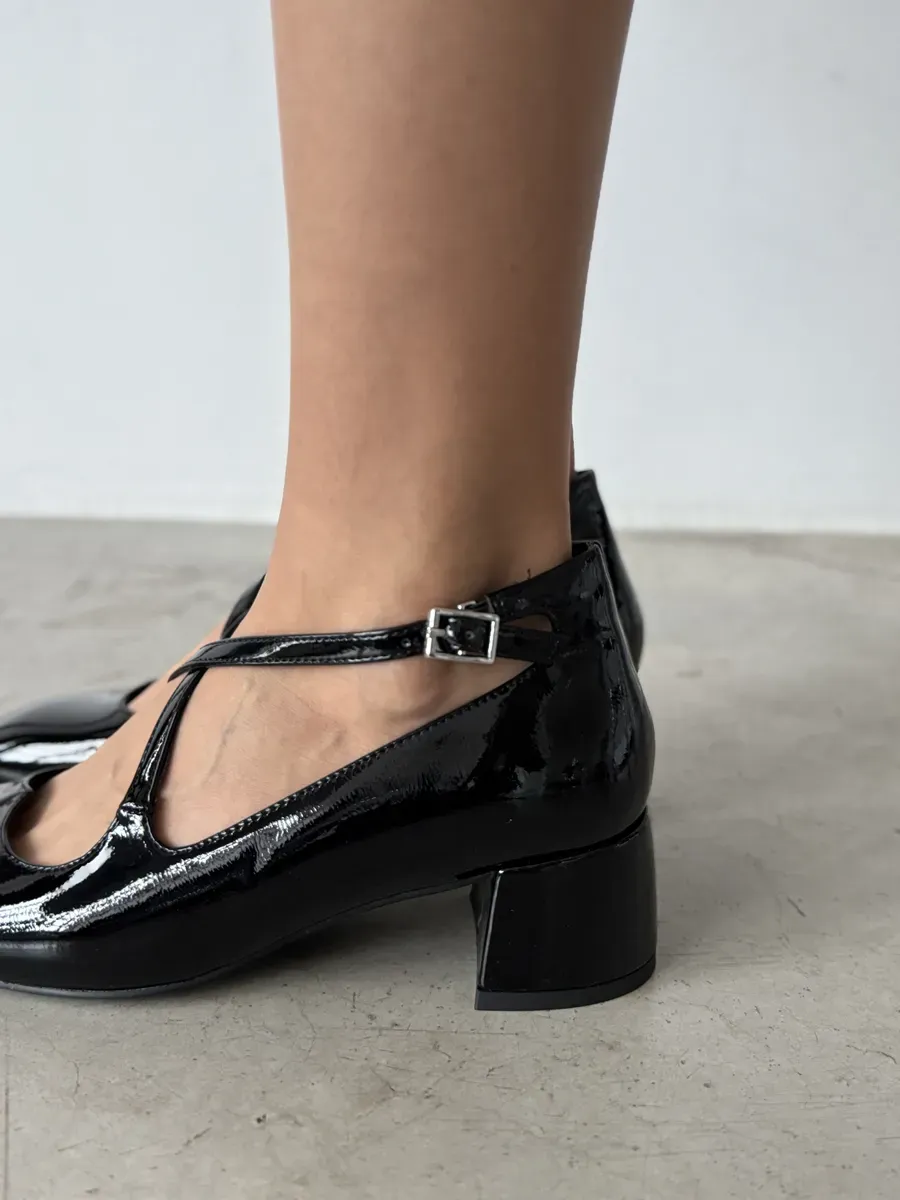 Туфли женские экокожа лак