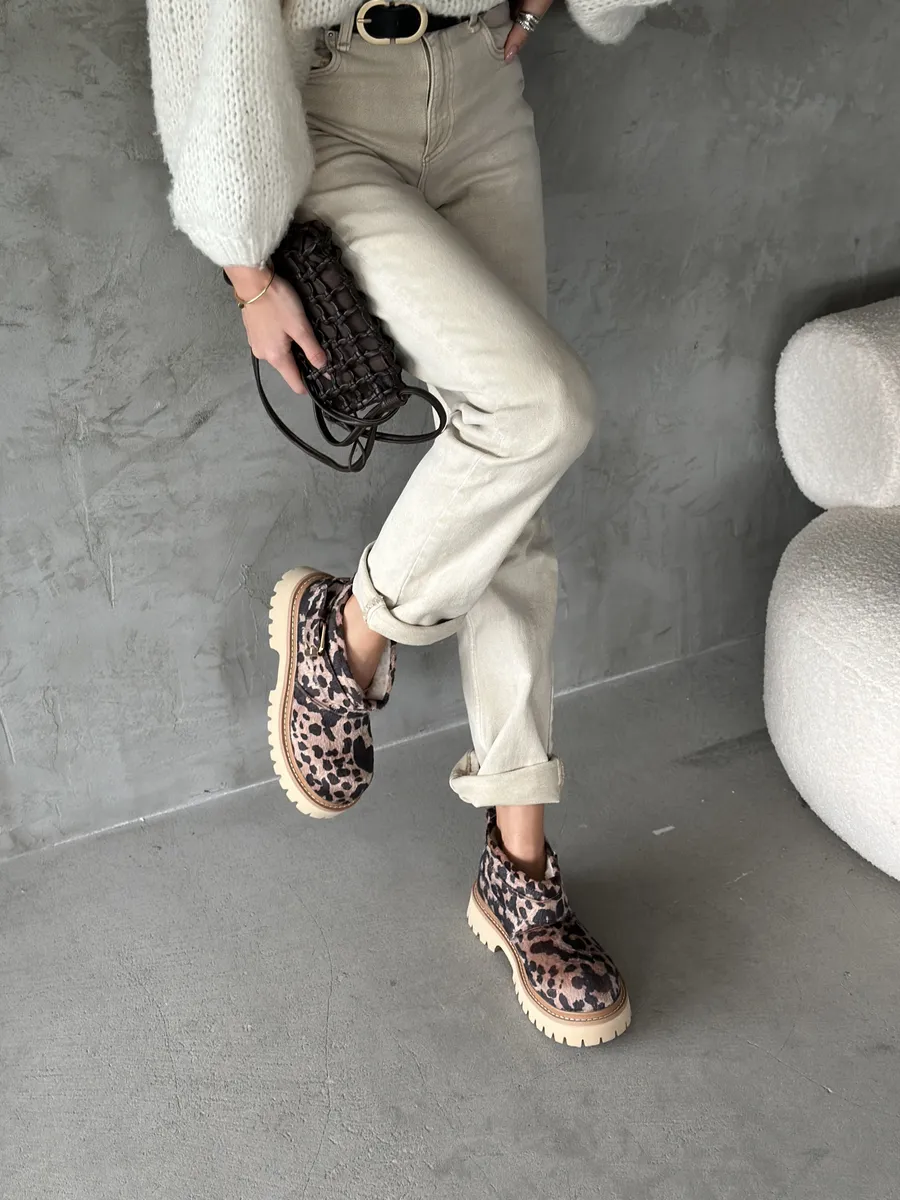 Ботинки женские экомех шерсть