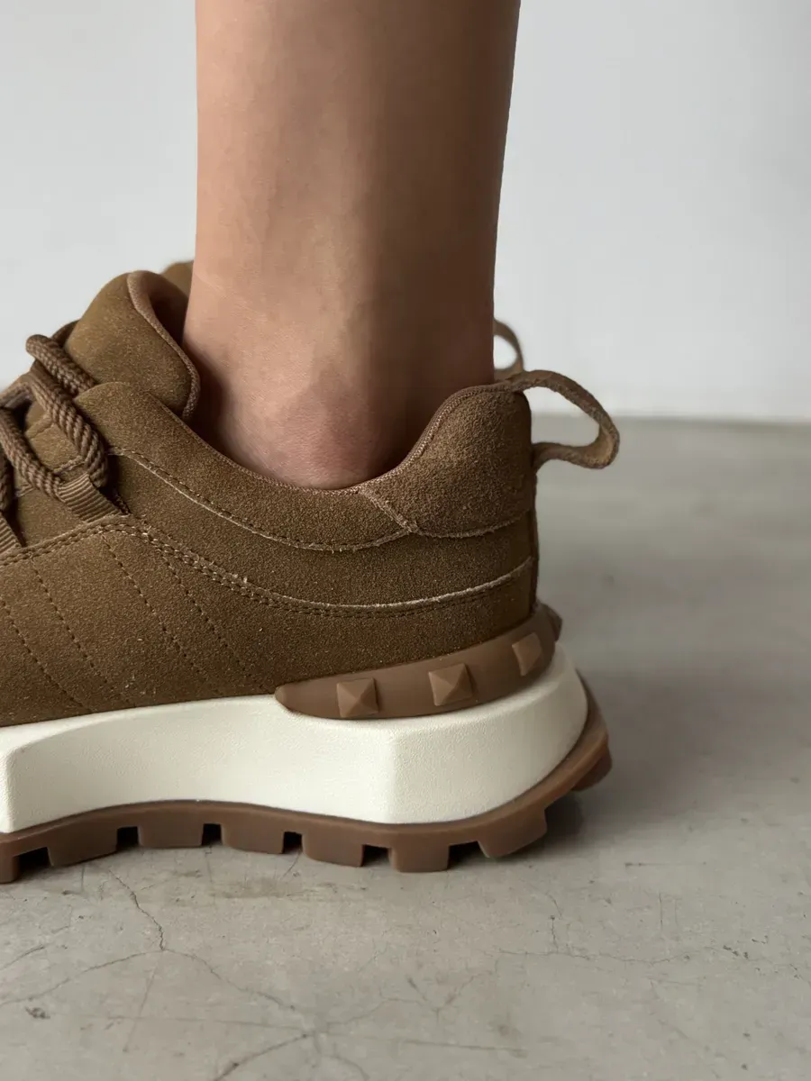 Кроссовки женские экозамша