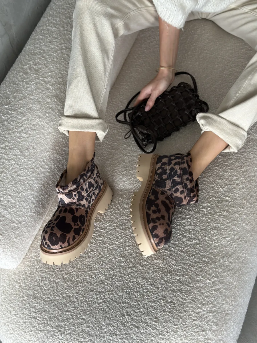 Ботинки женские экомех шерсть