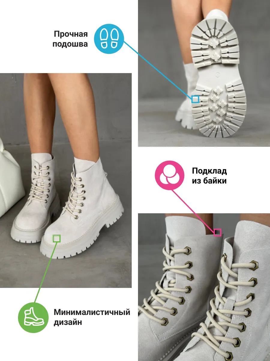 Ботинки женские натуральная кожа