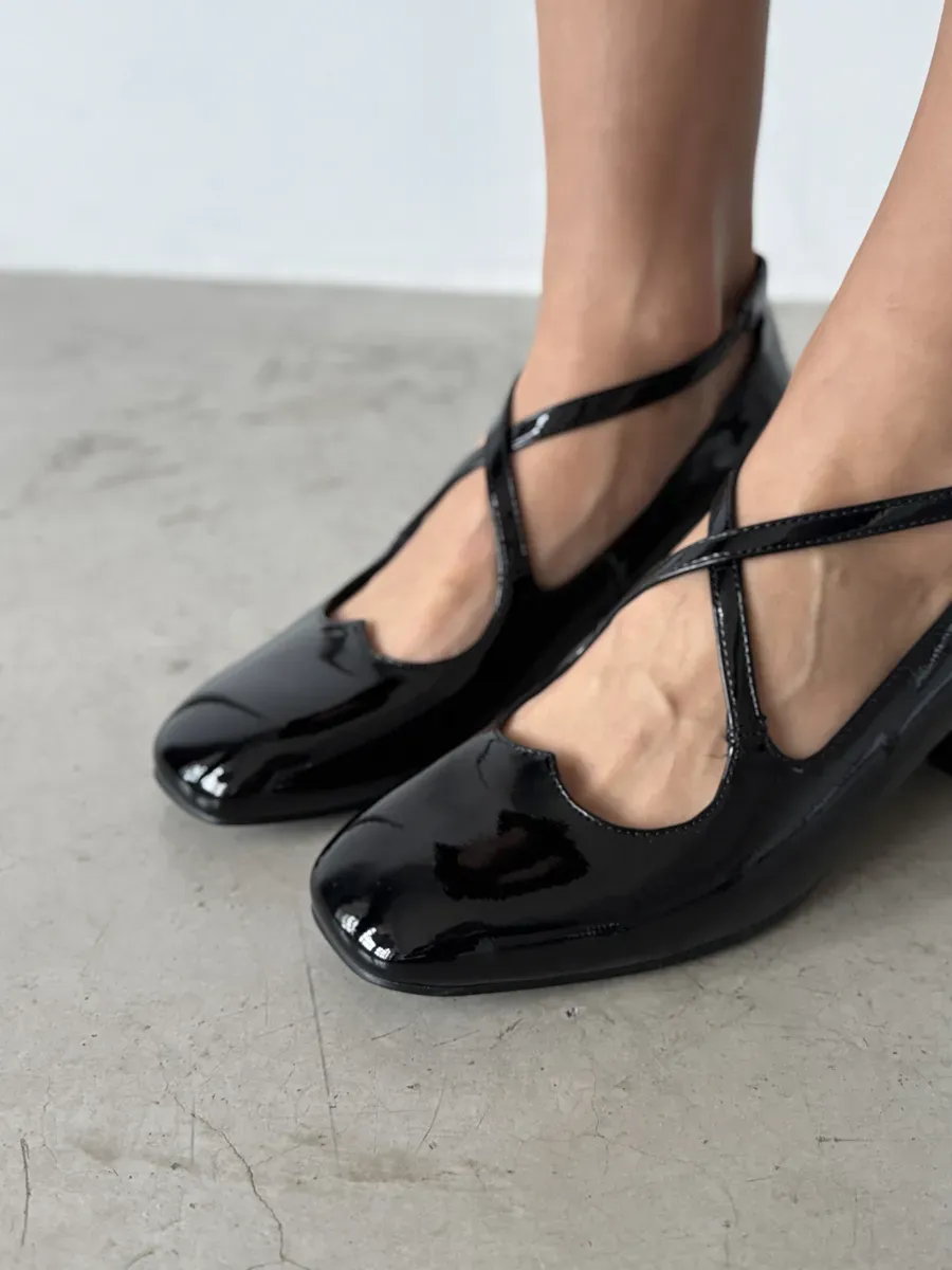 Туфли женские экокожа лак