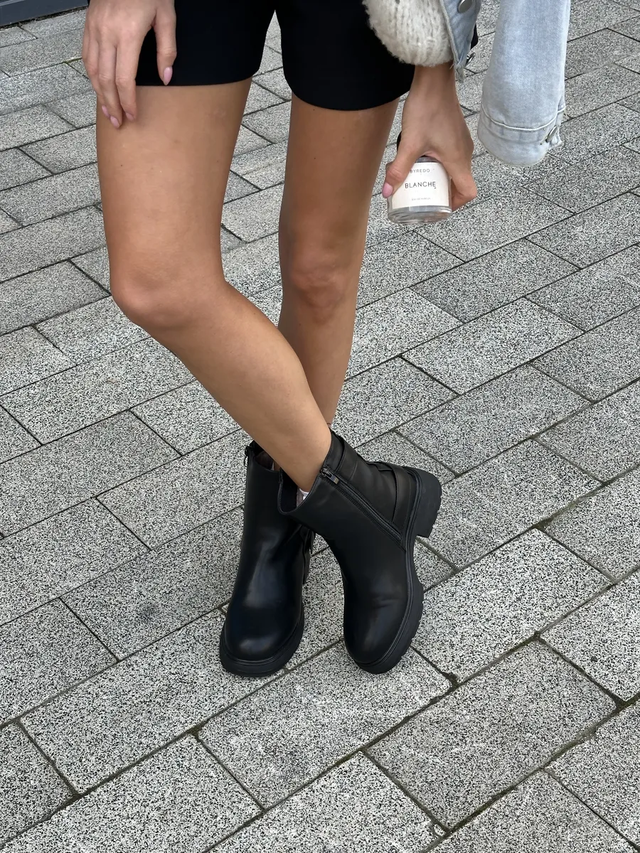 Ботинки женские экокожа шерсть