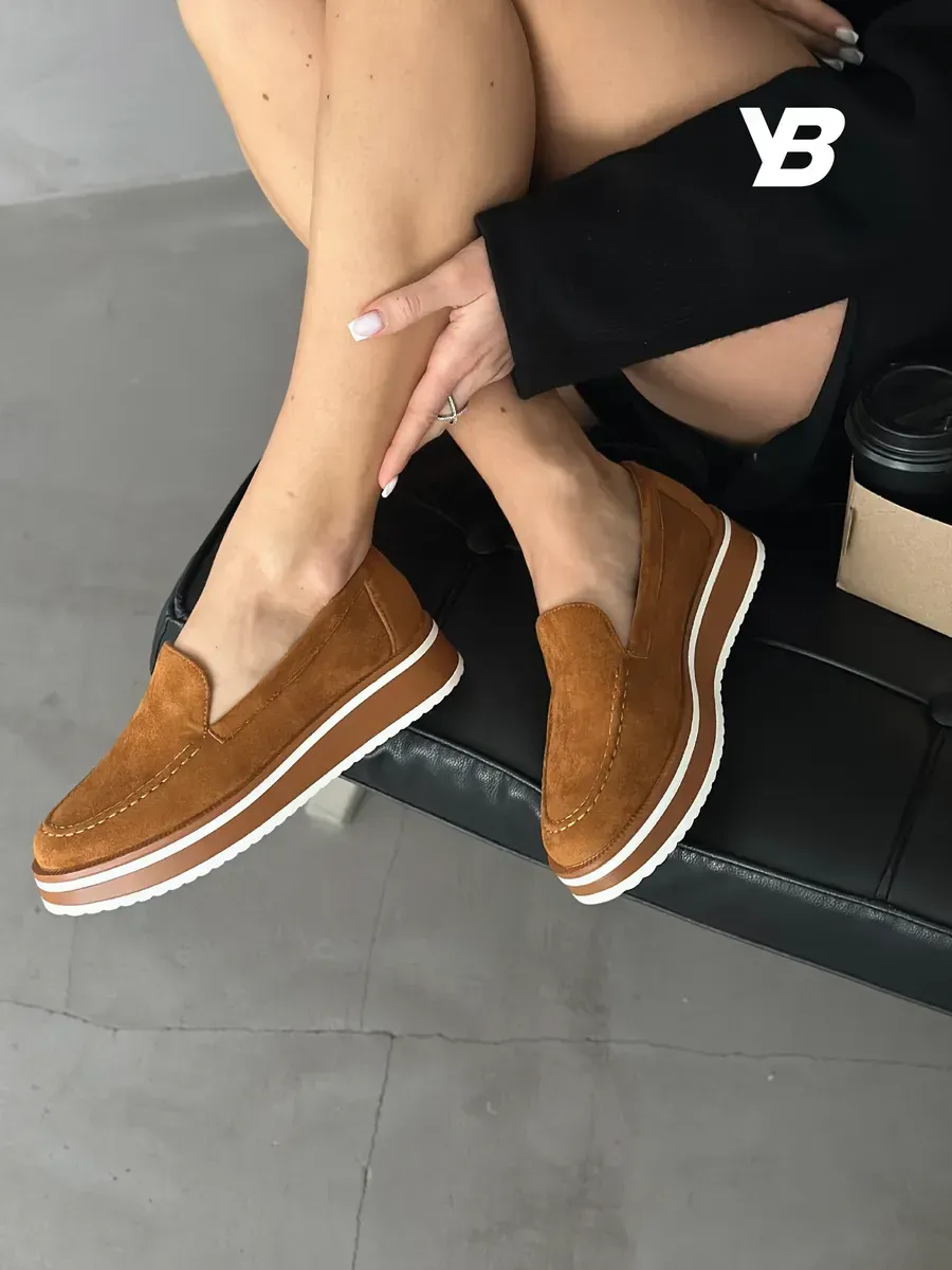 Лоферы женские текстиль