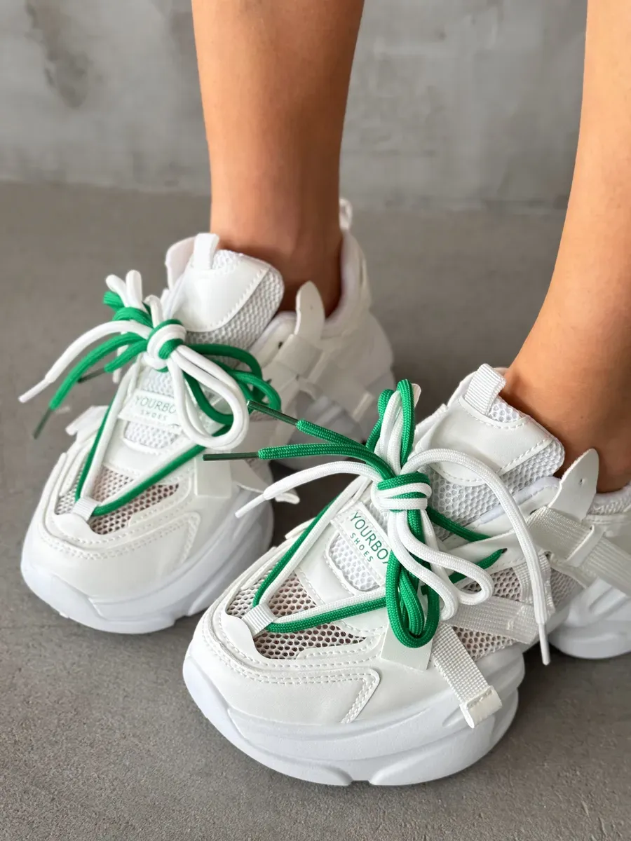 Кроссовки женские экокожа