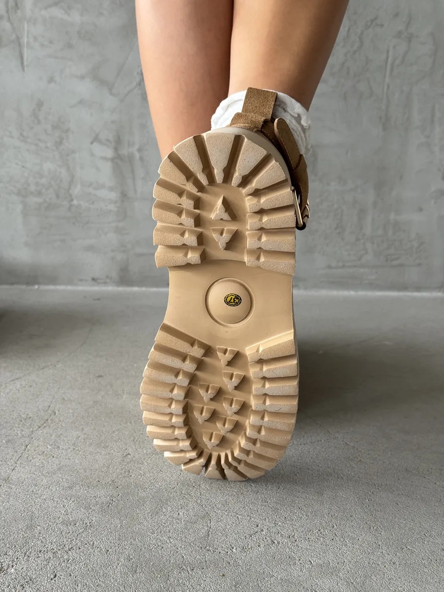 Ботинки женские натуральная замша шерсть