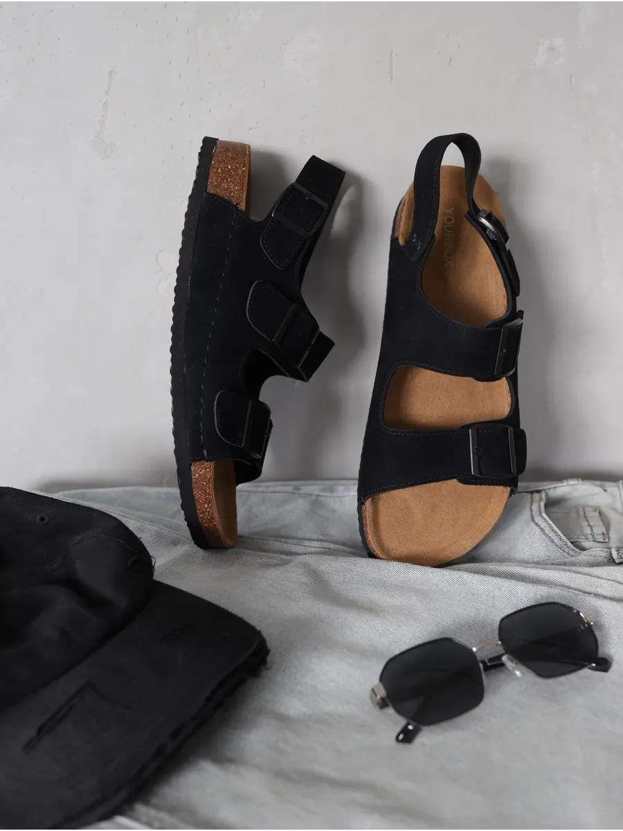 Летние шлепанцы мужские биркенштоки на платформе