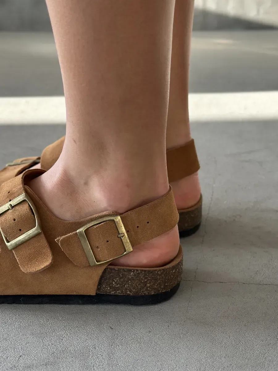 Босоножки женские натуральная замша