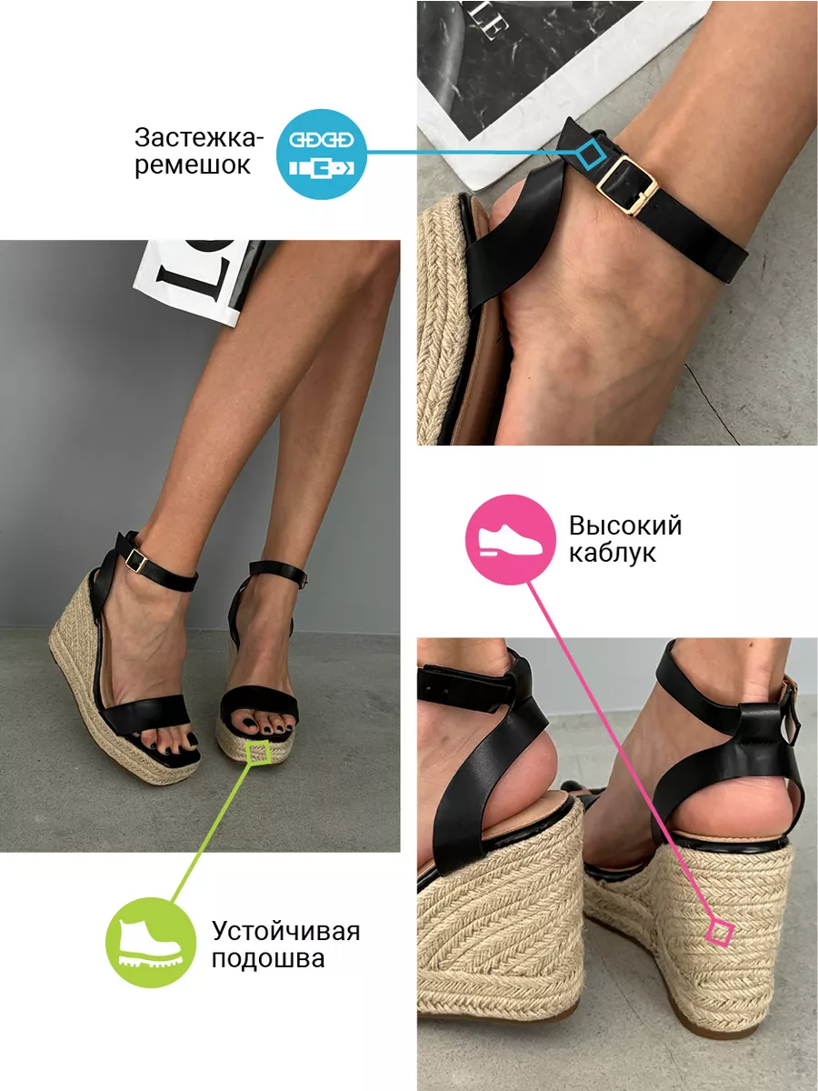 Босоножки женские экокожа