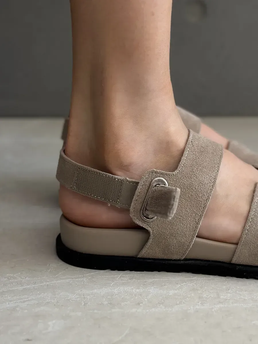 Босоножки женские натуральная замша