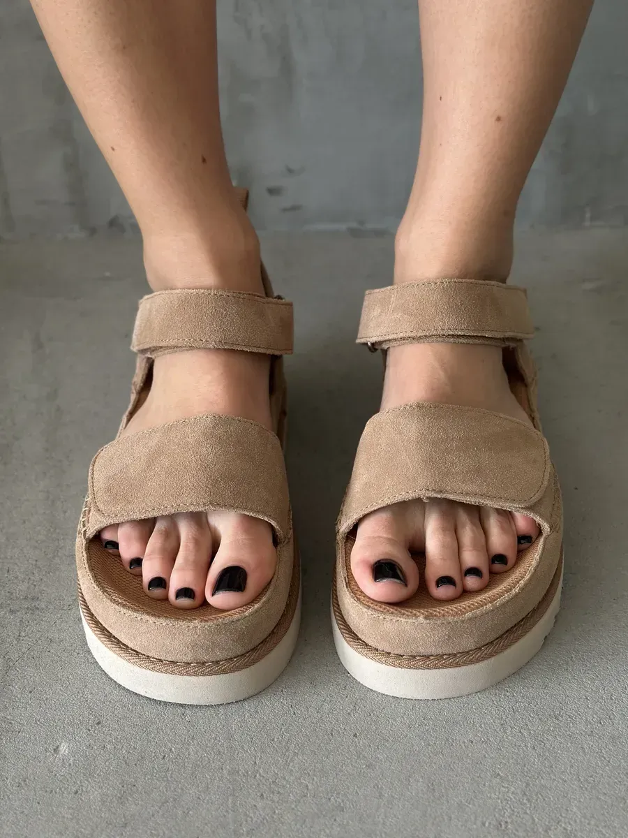 Босоножки женские натуральная замша