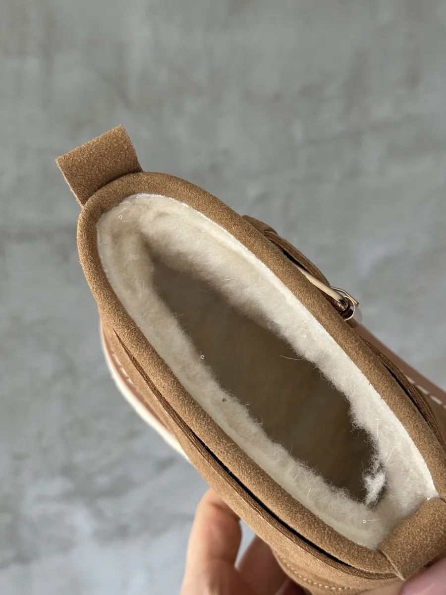 Ботинки женские натуральная замша шерсть