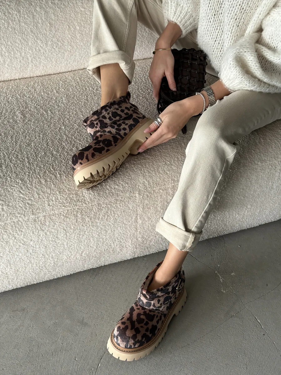 Ботинки женские экомех шерсть