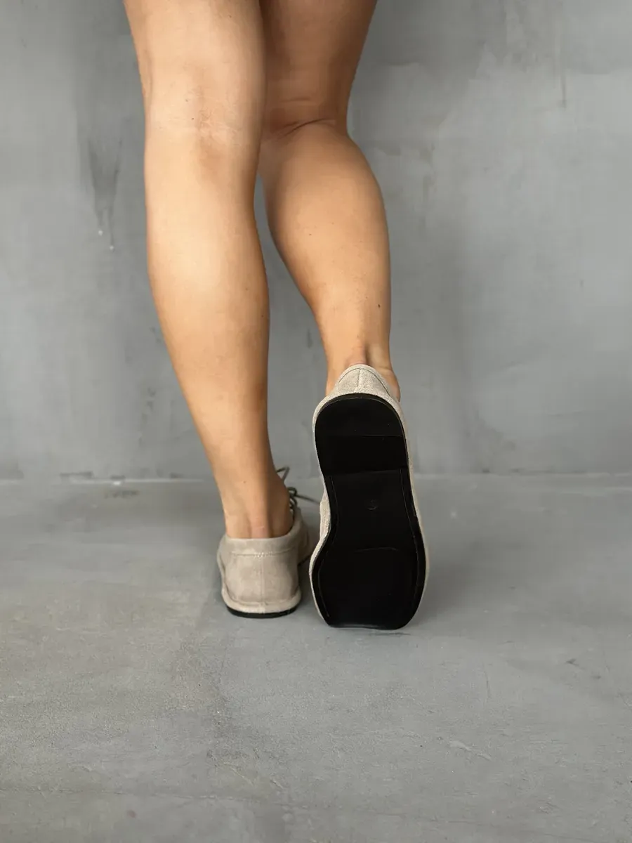 Балетки женские натуральная замша