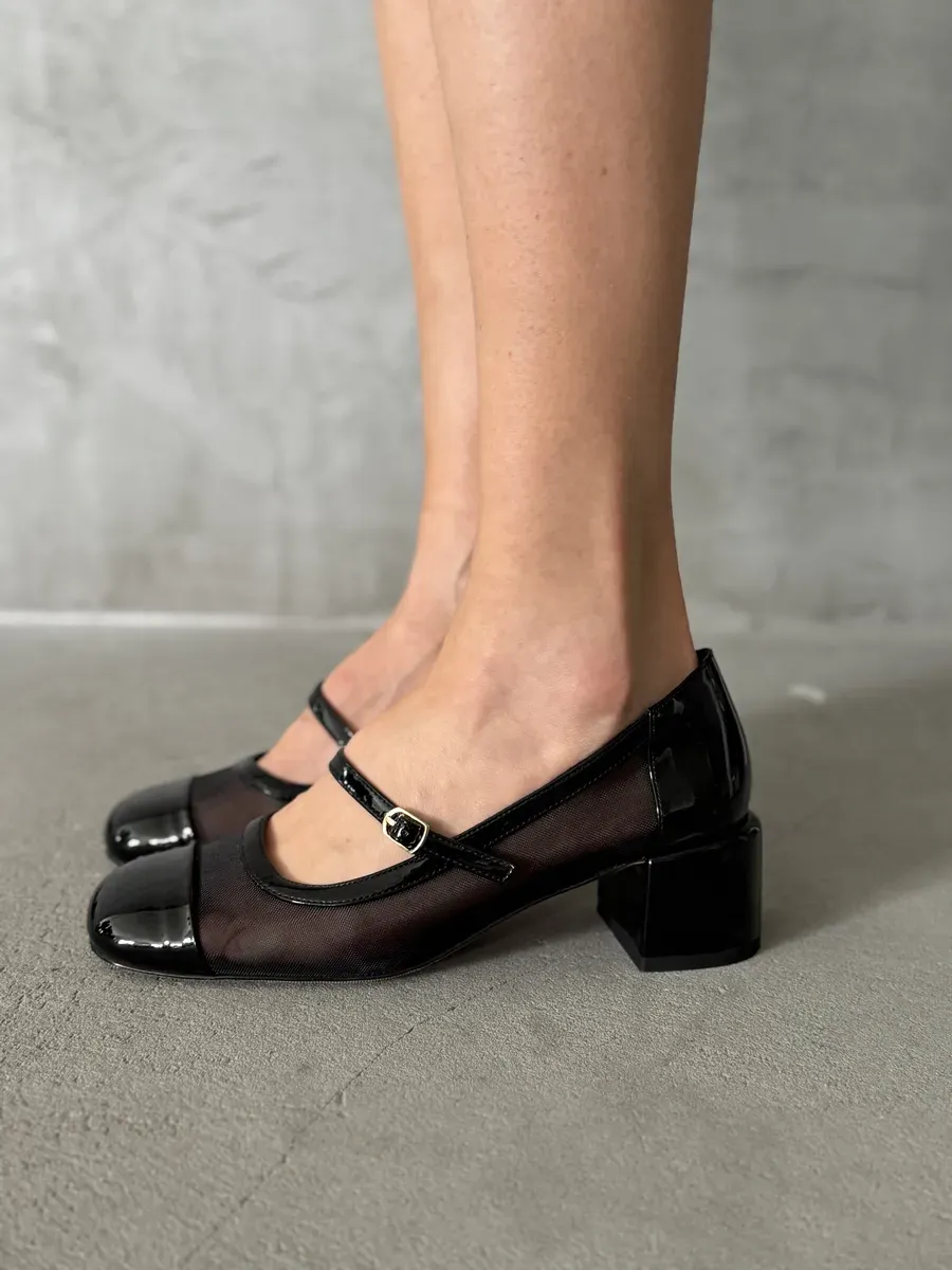 Туфли женские экокожа лак