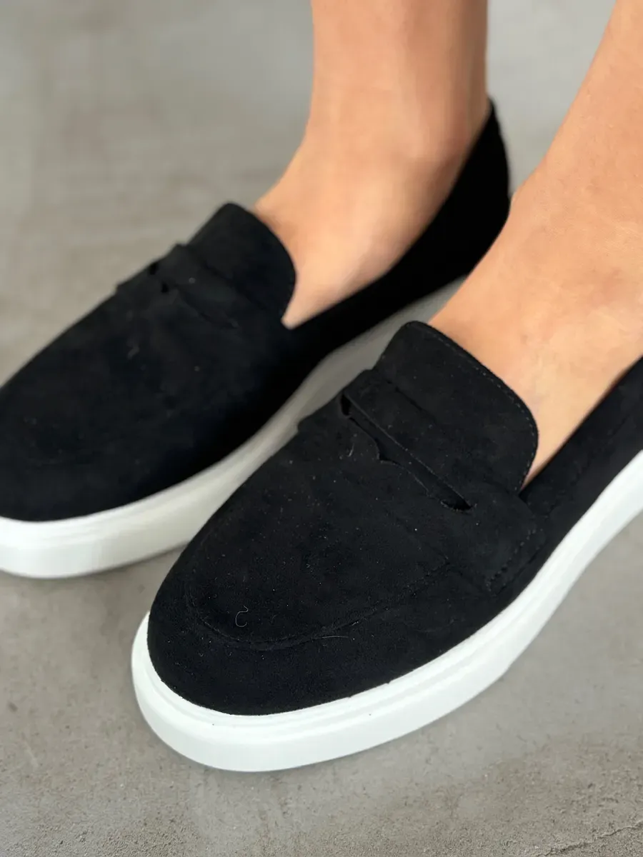 Лоферы женские текстиль