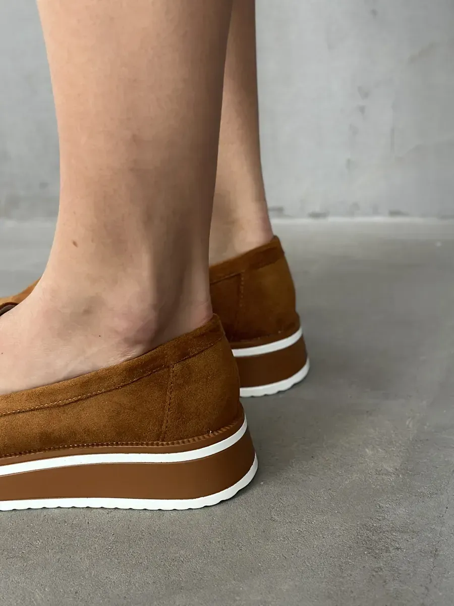 Лоферы женские текстиль