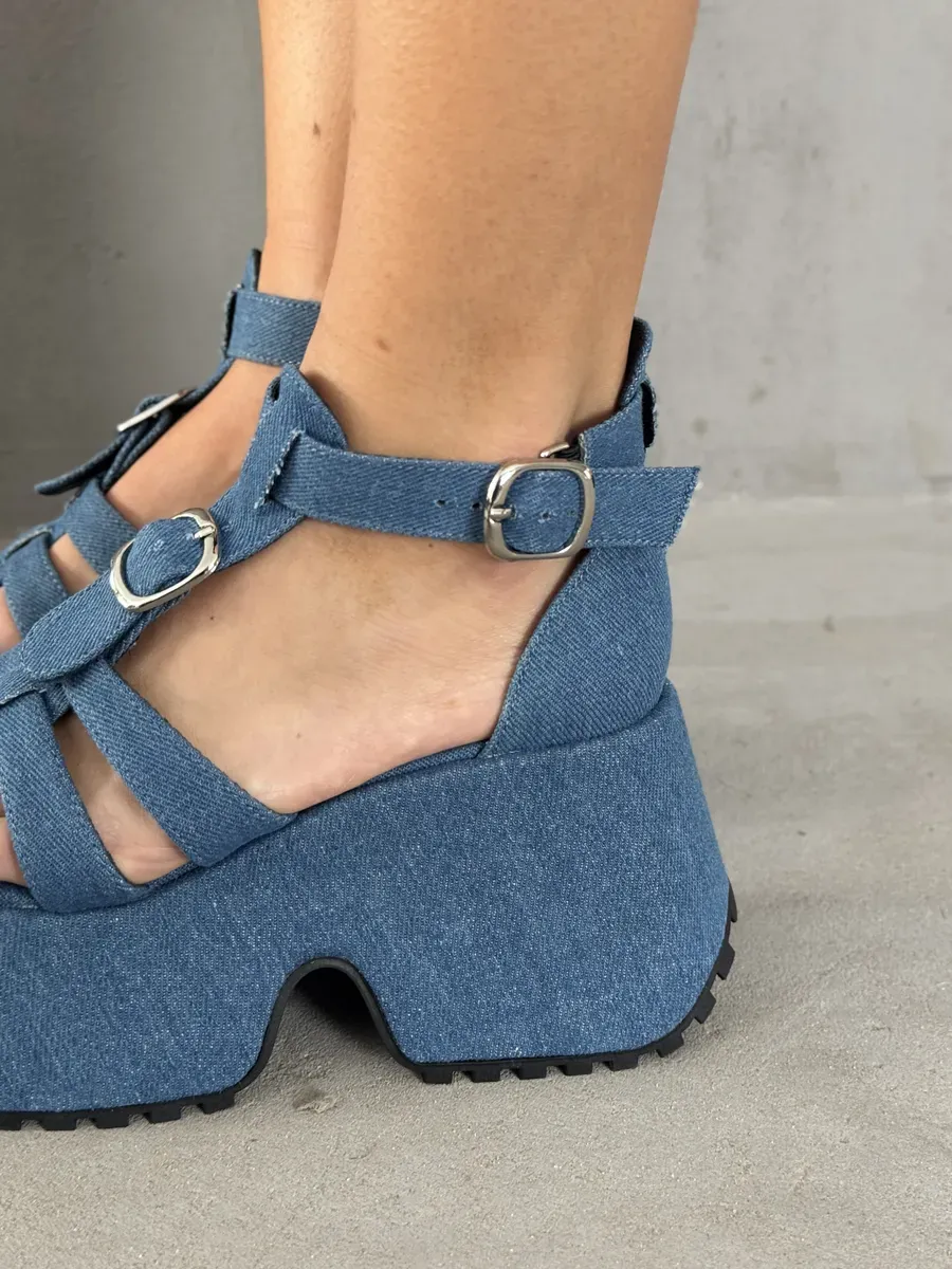 Босоножки женские текстиль