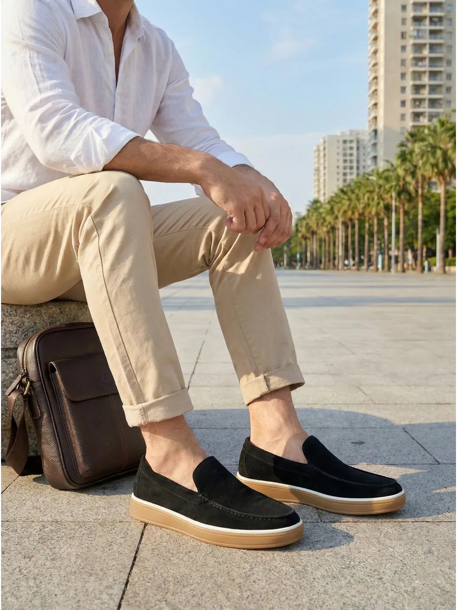 Лоферы на платформе высокой подошве