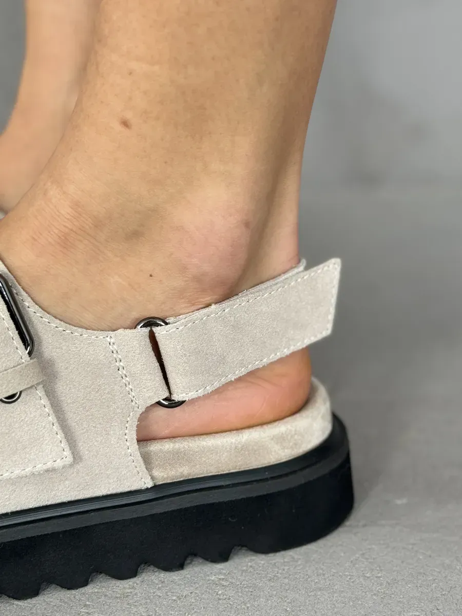 Босоножки женские натуральная замша