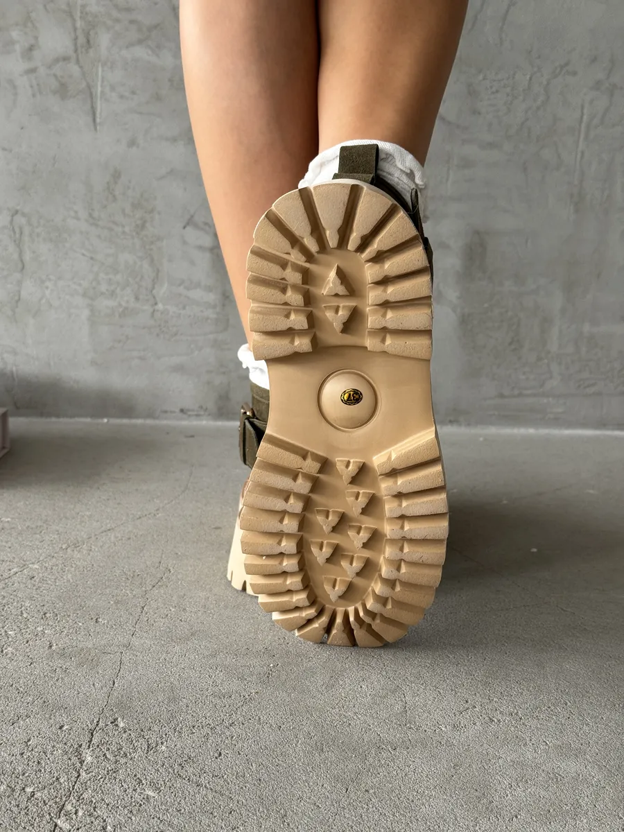 Ботинки женские натуральная замша шерсть