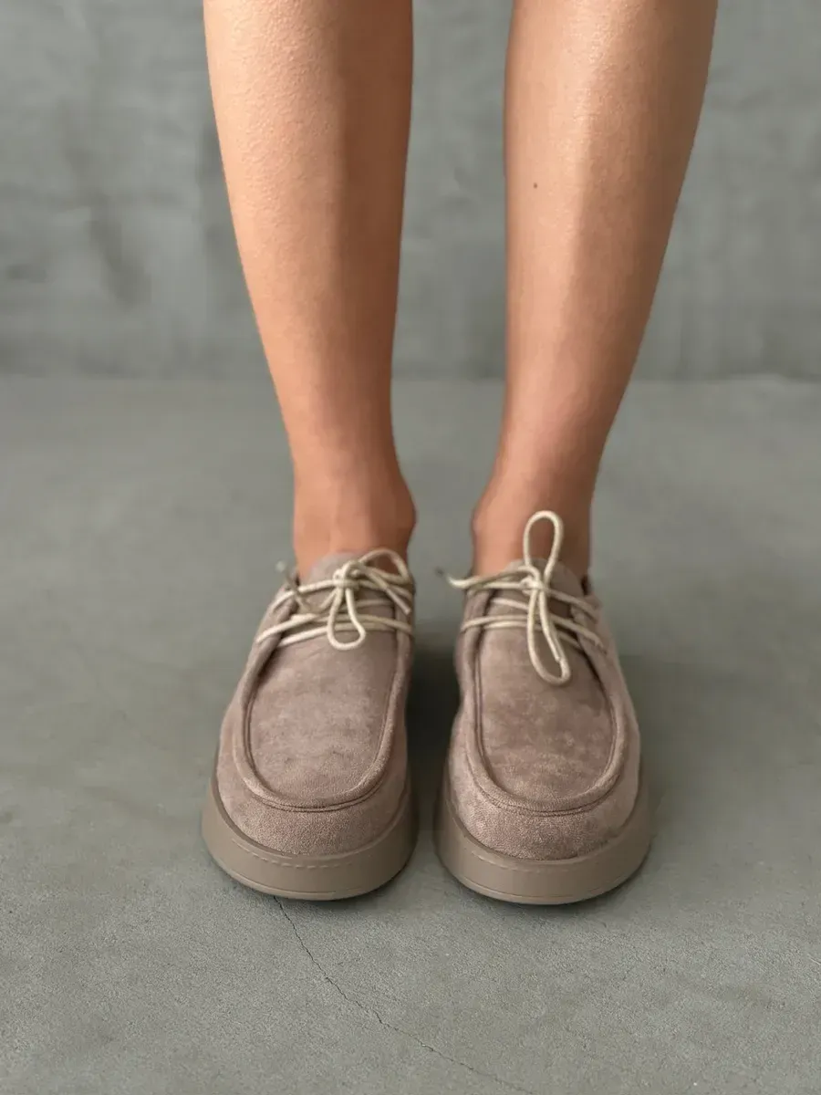 Лоферы женские текстиль