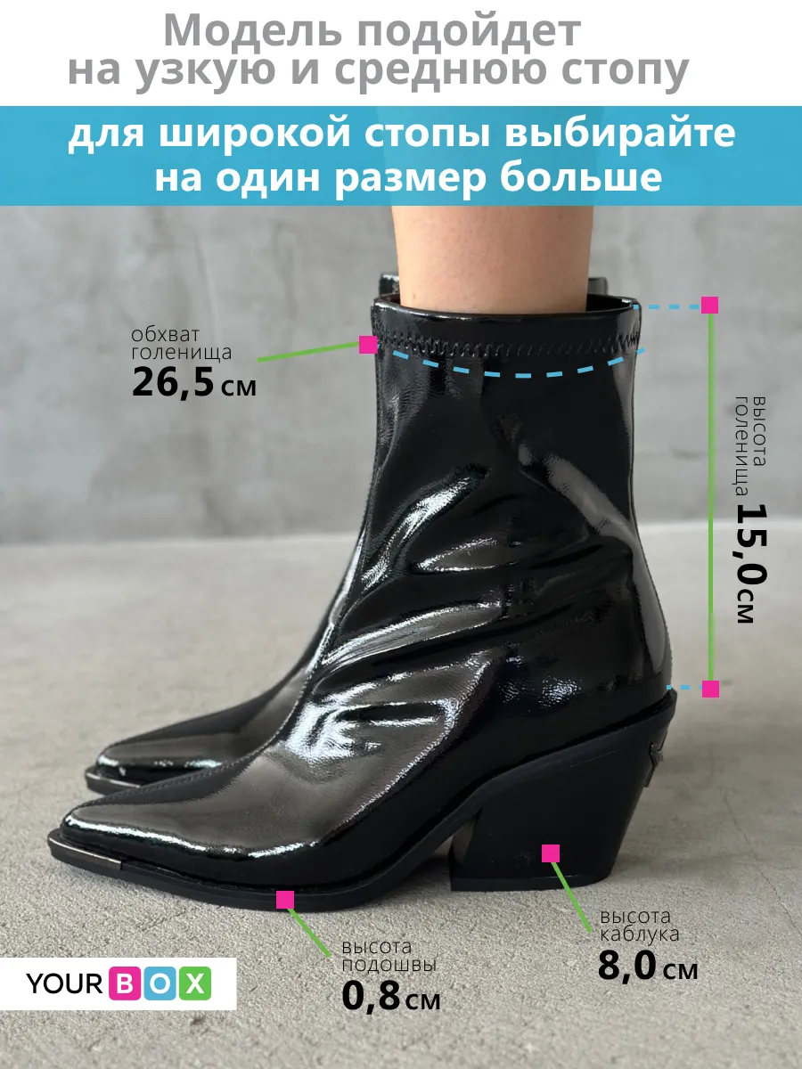 Ботинки женские экокожа эколак