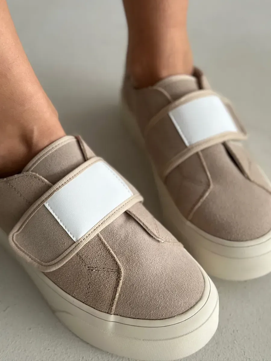 Лоферы женские натуральная замша