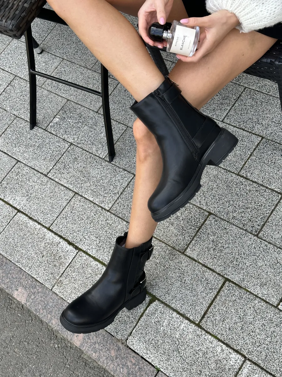 Ботинки женские экокожа шерсть