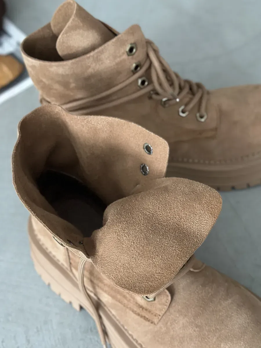 Ботинки женские натуральная замша