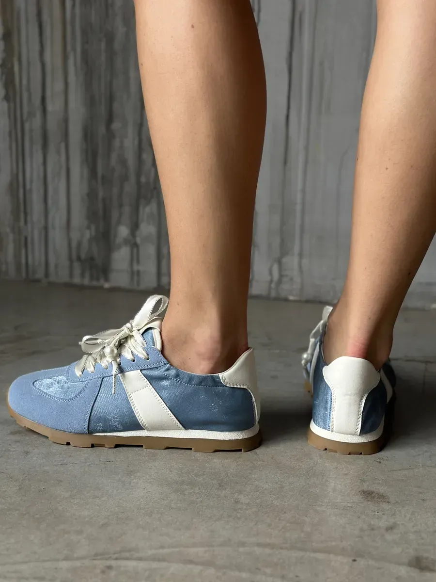 Кеды женские экозамша